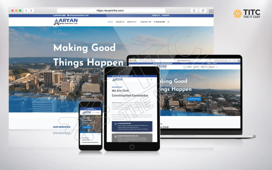 Aryan Infra Website Design & Development