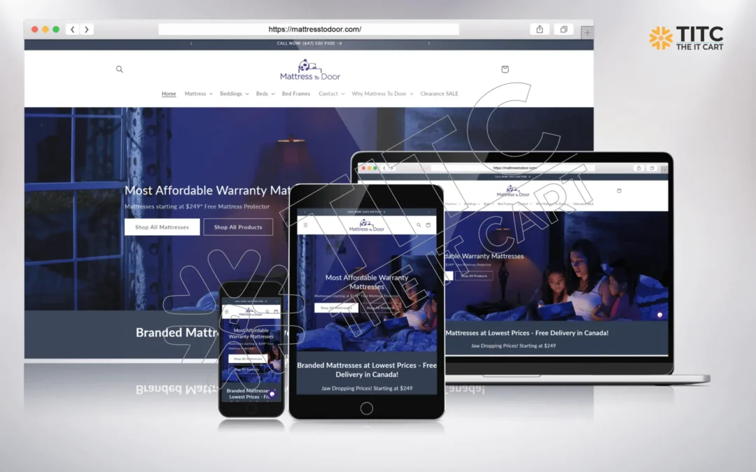 Mattress To Door Website Design & Development