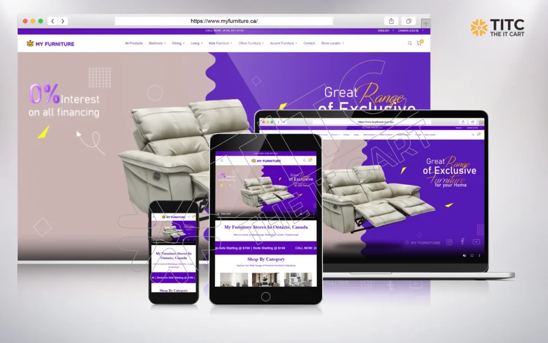 My Furniture Canada Website Design & Development