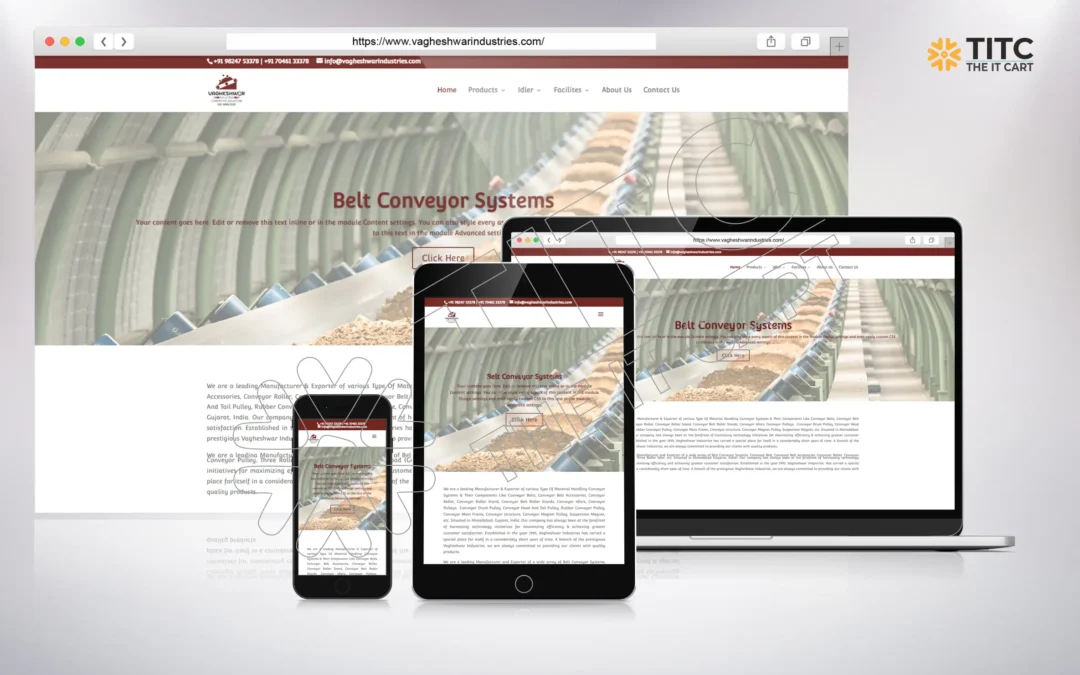 Vagheshwar Industries Website Design & Development